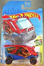 2021 Hot Wheels #26 Dino Riders 2/5 AERO POD Red w/Black OROH6 Spoke Red Rims - £5.57 GBP