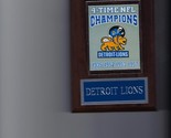 DETROIT LIONS 4 TIME CHAMPIONS PLAQUE FOOTBALL NFL - $4.94