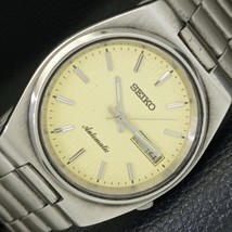 Genuine Vintage Seiko Automatic Japan Mens Cream Color Dial Watch a433305-1 - £35.73 GBP