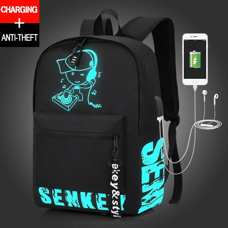 Primary image for Hot! New Fashion Luminous School Backpack For Teenagers Men Women Student School