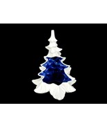 Porcelain White Pine Tree w/Cut Away Inset, Candle Holder, Planter, Potp... - €17,04 EUR