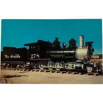 Vintage locomotive train Postcard, 1383 Narrow Gauge Engine of the Rio Grande RR - £7.47 GBP