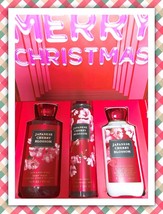 Bath &amp; Body Works Xmas Gift Set Japanese Cherry Blossom Mist Lotion Shower Gel - $43.49