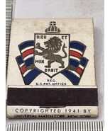 Rare Matchbook  Bundles For Briton  gmg  Unstruck  foxing  Copyright  1941 - $545.62 MXN