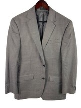 Michael Kors Blazer Jacket Sport Coat 40L 40 Long Houndstooth Gray Black... - £43.73 GBP