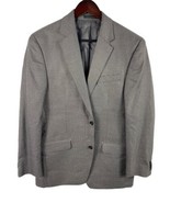 Michael Kors Blazer Jacket Sport Coat 40L 40 Long Houndstooth Gray Black... - £44.50 GBP