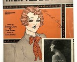 1925 Then I&#39;ll Be Happy Grace Aldrich Sidney Clare Lew Brown Vtg Sheet M... - $10.84