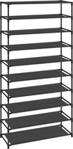 Black Ulsr210B02 Songmics 10-Tier Shoe Shelf, Shoe Storage Organizer,, Bedroom. - £32.91 GBP