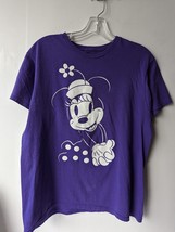 Disney Parks Minnie Mouse Purple T Shirt Womens Medium Short Sleeve  Tee... - $17.88