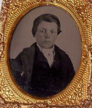 c1855 Antique Victorian Boy Child Ambrotype Photo - £27.62 GBP