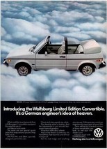 Volkswagen Convertible Wolfsburg Edizione Rivista Ad Stampa Design Pubbl... - £26.25 GBP