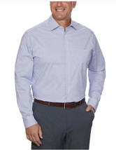Calvin Klein Mens Dress Shirt Blue Wrinkle-Free Stretch Long Sleeves Lig... - $49.99