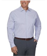 Calvin Klein Mens Dress Shirt Blue Wrinkle-Free Stretch Long Sleeves Lig... - $49.99