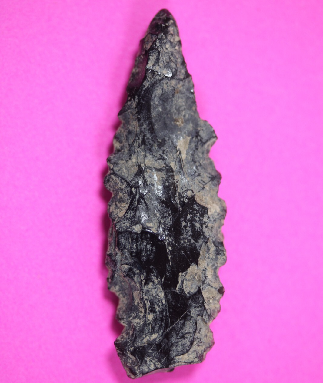 Authentic Pre Columbian Artifact Aztec Arrowhead Battle of Mexico City C... - $29.99