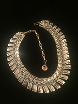 Vintage 60s Segmented Gold Spine Choker Necklace image 5