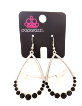 New with Tags Paparazzi Women&#39;s Dangle/Drop Earrings Black &quot;Dipped in Di... - $8.91