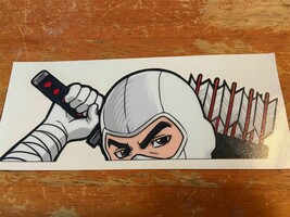 G.I. Joe Storm Shadow Decal Peeker Sticker Bam Geek Exclusive 6.5&quot; x 2.75&quot; - $179.32 MXN