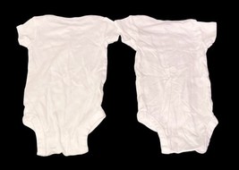 Gerber Baby Onesies Lot of 4 White Bodysuits 3-6 Months Short Sleeve image 6