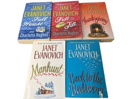 Janet Evanovich Book Lot Full House, Full Tilt, Thanksgiving, Manhunt Paperback - £4.55 GBP