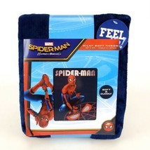 Marvel Spider-Man Homecoming Throw 40” X 50” Soft Cuddly Blanket New - £17.22 GBP