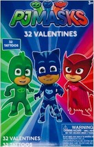 PJ Masks 32 Valentines and 32 Tattoos PJMasks Cards - $39.07