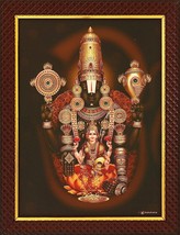 Hrudhaya Lakshmi With Venkateshwara Swamy Photo Frame 8 x 12 Inch - $19.79