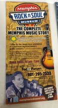 Rock N Soul Museum Brochure Memphis Tennessee BR1 - £4.70 GBP