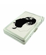 Smoking Woman Coat and Pearls Cigarette Case with lighter ID Holder Wallet - €17,93 EUR