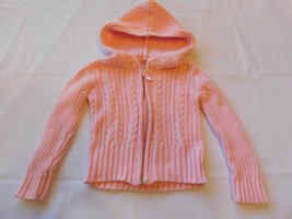 Cherokee Baby Girl&#39;s Long Sleeve Hoodie Sweater Pink Size 12 Months GUC - $12.74