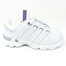 K-Swiss Beland White Platinum Infant Baby Casual Sneakers 2574147 - £19.71 GBP