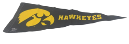 WinCraft Iowa Hawkeyes Premium Felt Pennant - 12  X 30 , Yellow/Black - £8.69 GBP