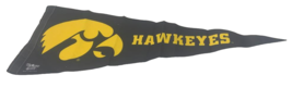 WinCraft Iowa Hawkeyes Premium Felt Pennant - 12  X 30 , Yellow/Black - £8.41 GBP