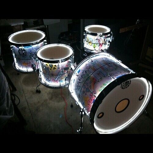 LED Drum Set Light KIT custom made to order LED Drum KIT DIY NEW