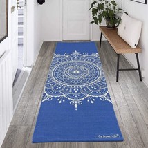 Cotton Weave Handmade Yoga Mat Eco Friendly Non Slip Gym Runner 60 x 180 cm Mat - £45.77 GBP