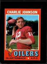 1971 Topps #85 Charley Johnson Nm Oilers *X2812 - £2.31 GBP