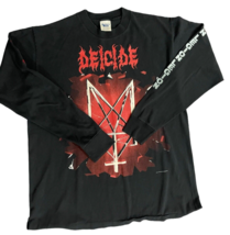 VTG 90&#39;s Deicide Legion End Of God Black Long Sleeve T-Shirt Men’s Size ... - £223.69 GBP