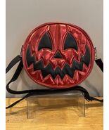 Love Pain And Stitches Jack O Lantern Crossbody Purse Pumpkin Kult Red C... - $179.35 CAD