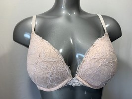La Senza Women&#39;s Size 34DD Beige Lace Underwire Padded Bra - $7.92