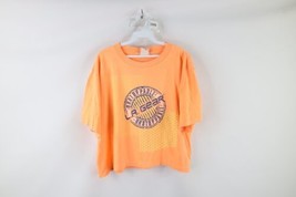 Vintage 90s LA Gear Womens One Size Spell Out Short Sleeve Crop Top T-Shirt USA - £35.15 GBP