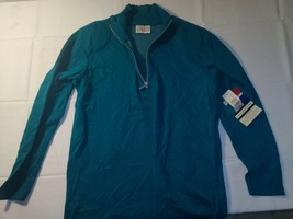 VTG Green Pull Over Women&#39;s Size Small 1/4 Zip Golf Jacket - £10.17 GBP