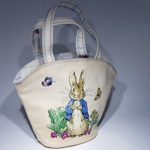 Peter Rabbit Canvas Tote Bag Easter Bunny Basket Barnes &amp; Noble Beatrix Potter - £10.38 GBP