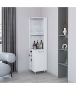 Leah Corner Bar Cabinet: Ample Storage &amp; Wine Rack - $9,329.17 MXN