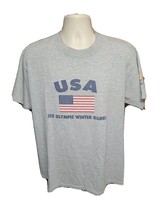 2002 Salt Lake XIX Olympic Winter Games USA Adult Large Gray TShirt - $19.80