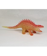 Ankylosaur Dinosaur Figure Vintage Translucent Yellow &amp; Red Hong Kong Sc... - £15.43 GBP