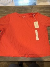 Women&#39;s Shrunken Short Sleeve T-Shirt - Universal Thread Light Red XXL. ... - £7.91 GBP