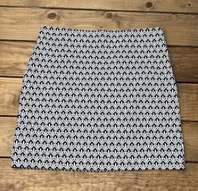 Talbots Navy Blue White Gatsby Art Deco Straight Skirt Size 14 Business ... - £18.18 GBP