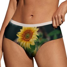 Floral Sunflower Panties for Women Lace Briefs Soft Ladies Hipster Under... - £11.18 GBP