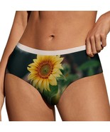 Floral Sunflower Panties for Women Lace Briefs Soft Ladies Hipster Under... - $19.19 CAD