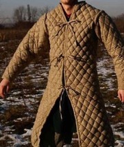 New Medieval Viking Camel Color Gambeson Renaissance Jacket For Armor Clothing - $90.87+