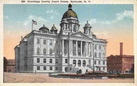 Onondaga County Court House Syracuse New York 1920s postcard - £3.83 GBP